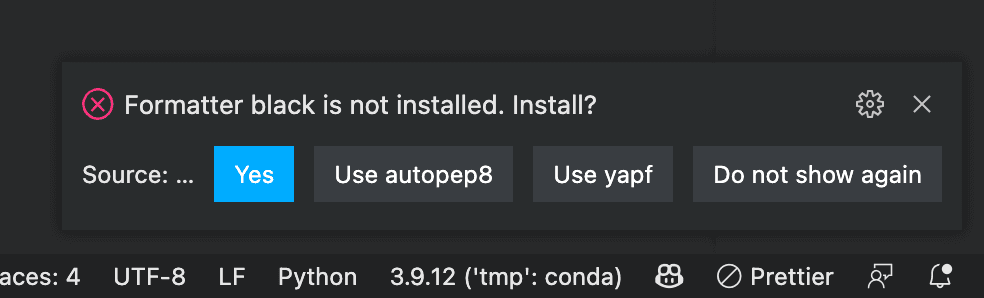 VSCode에서 Format on Save가 동작하지 않는 것 처럼 보일 때